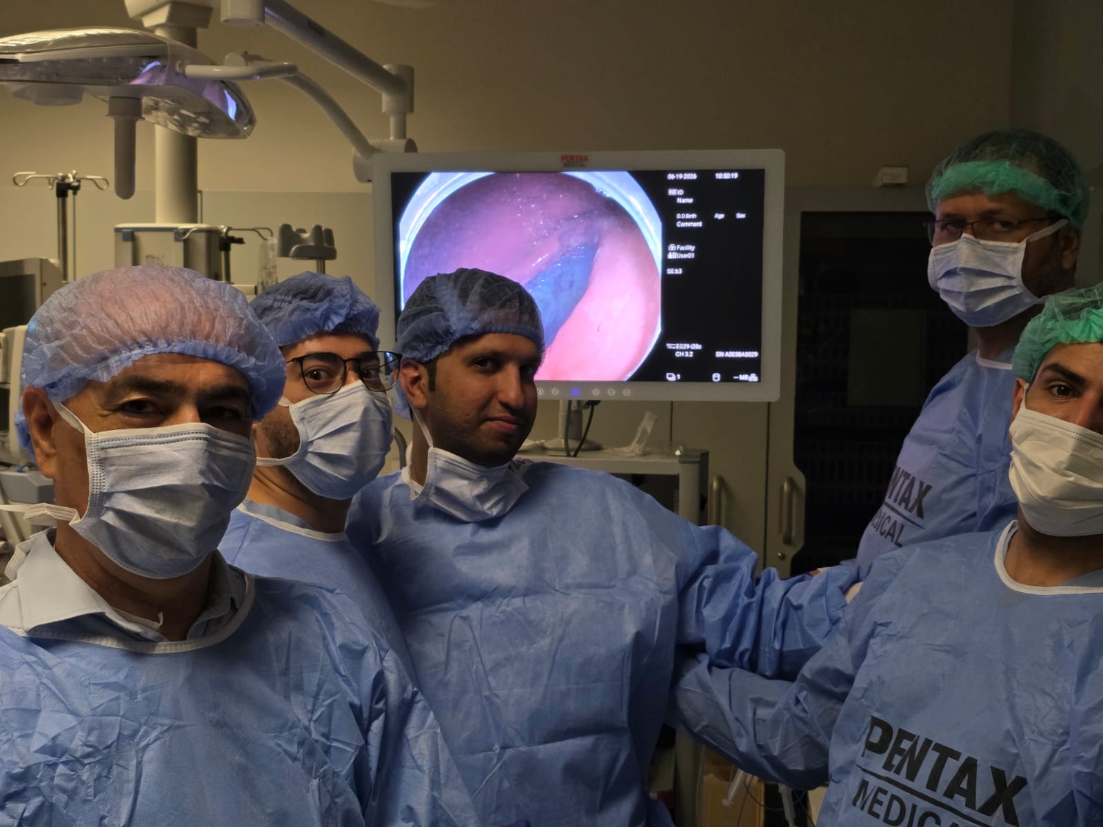 International faculty teaching hands-on technique.
